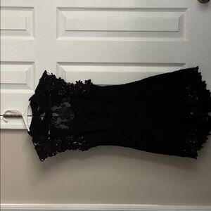 Elegant Black Lace Dress